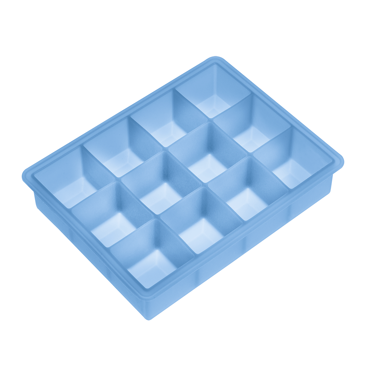 LURCH Eisformer Würfel 4cm für 12 Eiswürfel Silikon eisblau 