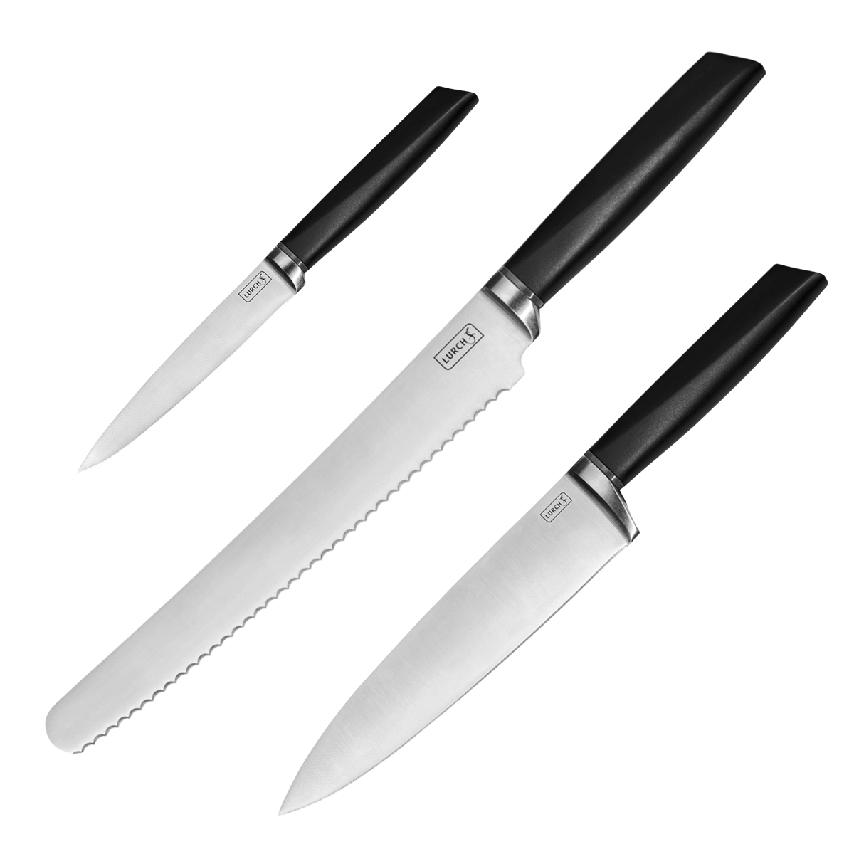 LURCH TANGO Messer Starter-Set Brot-, Koch-, Universal-Messer